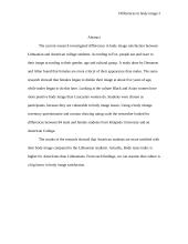 Differences in body image satisfaction between Lithuanian and American college students 2 puslapis