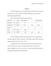 Differences in body image satisfaction between Lithuanian and American college students 14 puslapis
