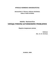 Viešųjų pirkimų įgyvendinimo problemos