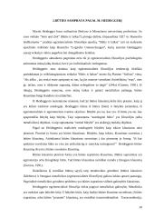 Būties problema filosofijoje. Heideggeris. Šliogeris 9 puslapis