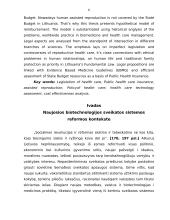 Dirbtinio apvaisinimo finansavimo iš privalomojo sveikatos draudimo fondo biudžeto teisiniai aspektai 6 puslapis