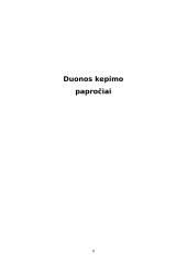 Duonos kepimo papročiai