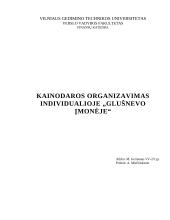 Kainodara. Kainodaros organizavimas individualioje įmonėje: žuvies perdirbimas ir prekyba žuvies produktais įmonėje