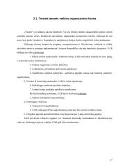 Kainodaros organizavimas: UAB "Vesida" 17 puslapis