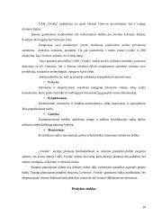 Kainodaros organizavimas: UAB "Vesida" 20 puslapis