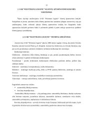 Klientų aptarnavimo kokybės vertinimas: UAB "Westtrans logistic" 12 puslapis