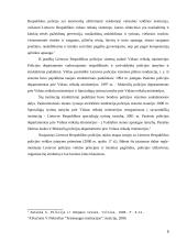Policijos departamento prie Vidaus reikalų ministerijos (VRM) funkcijos ir uždaviniai 5 puslapis