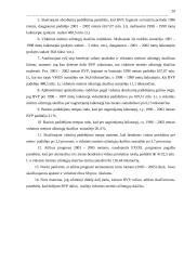 Užimtųjų skaičiaus ir bendrojo vidaus produkto kitimas Lietuvos apskrityse 1996 – 2001 metais 19 puslapis