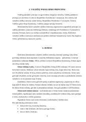 Valdžių pasidalijimo principas Lietuvos Respublikoje (LR) 4 puslapis