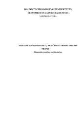 Veikiančių ūkio subjektų skaičiaus tyrimas 2002-2009 metais