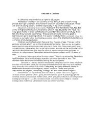 Free education in Lithuania