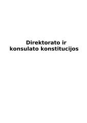 Direktorato ir konsulato konstitucijos 1 puslapis