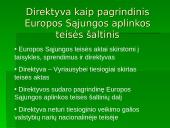 Europos Sąjungos (ES) aplinkos teisės normų perkėlimo į Lietuvos nacionalinę teisę problemos 6 puslapis