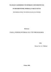 Failų persiuntimas su FTP