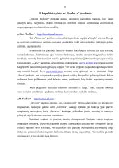 Informacijos paieška - programa Internet Explorer 11 puslapis