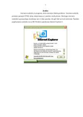 Informacijos paieška - programa Internet Explorer 3 puslapis