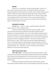 Internetas, jo istorija, tinklalapiai 2 puslapis