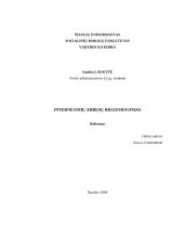 Internetinių adresų registravimas