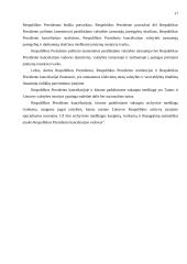 Lietuvos Respublikos prezidento teisinė padėtis 17 puslapis