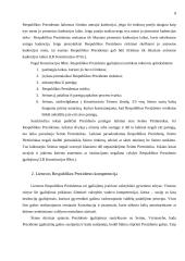 Lietuvos Respublikos prezidento teisinė padėtis 8 puslapis
