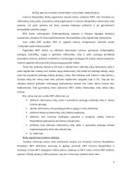 Ryšių reguliavimo tarnybos veikla žinių visuomenės kontekste 4 puslapis