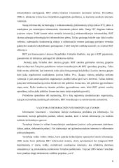 Ryšių reguliavimo tarnybos veikla žinių visuomenės kontekste 6 puslapis