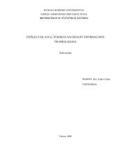 Viešųjų paslaugų teikimas naudojant informacines technologijas