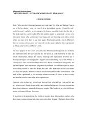 Allan and Barbara Pease "Why men don’t listen and women can’t read maps"