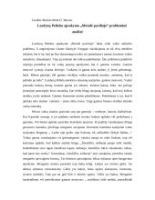 Lazdynų Pelėdos apsakymo „Motulė paviliojo“ probleminė analizė