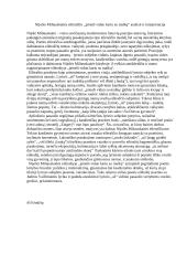 N. Miliauskaitė "Įsineši vidun kartu su malkų..."