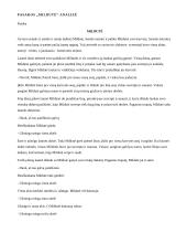 Pasakos analizė: "Mildutė"