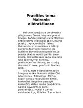 Praeities tema Maironio eilėraščiuose