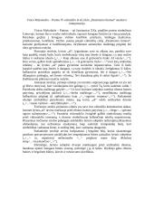 V. Mykolaitis-Putinas "Pesimizmo himnai"