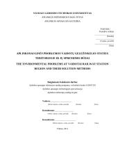 Aplinkosauginės problemos Vaidotų geležinkelio stoties teritorijoje ir jų sprendimo būdai 2 puslapis