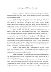 Malūno įvaizdis I. Šeiniaus „Kuprelyje“