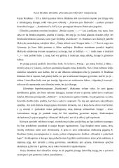 K. Bradūno "Prierašas prie Mažvydo"