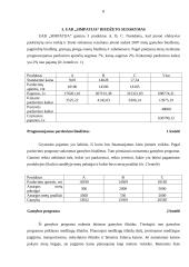 Biudžeto sudarymas: UAB "Simpatija" 8 puslapis
