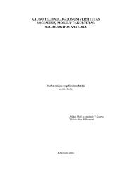 Darbo rinkos reguliavimo būdai