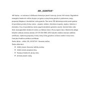 Įmonės AB "Sanitas" finansinė analizė 2 puslapis