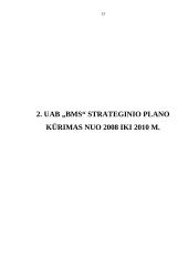 Įmonės strateginis planas: buitinių prekių ir kompiuterių pardavimas UAB "BMS" 12 puslapis