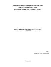 Įmonių bankrotų tendencijos Lietuvoje