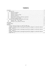 Infliacija ir infliacijos kitimo analizė Lietuvoje 3 puslapis