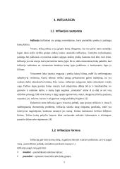 Infliacija ir infliacijos kitimo analizė Lietuvoje 5 puslapis