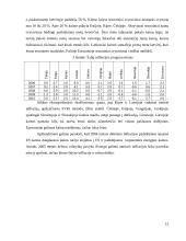 Infliacijos procesų analizė naujose Europos Sąjungos (ES) narėse 16 puslapis
