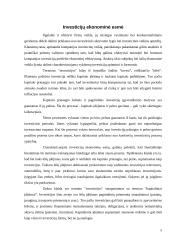 Investicijų ekonominė esmė 5 puslapis