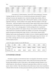Investicijų dalis bendro vidaus produkto (BVP) struktūroje ir jos kitimas Lietuvoje 10 puslapis
