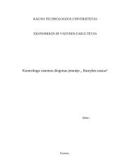 Kontrolingo sistemos diegimas įmonėje "Ramybės uostas"
