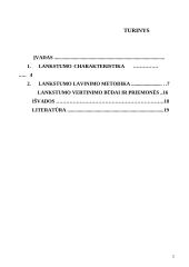 Lankstumo charakteristika ir lavinimo metodika 2 puslapis