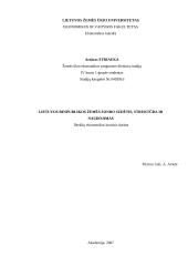 Lietuvos Respublikos (LR) žemės fondo sudėtis, struktūra ir naudojimas