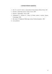 Marketingo tyrimas: sporto aprangos gamyba AB "Audimas" 18 puslapis